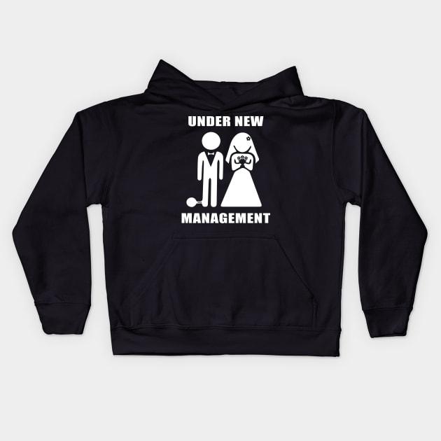 Under New Management Kids Hoodie by amalya